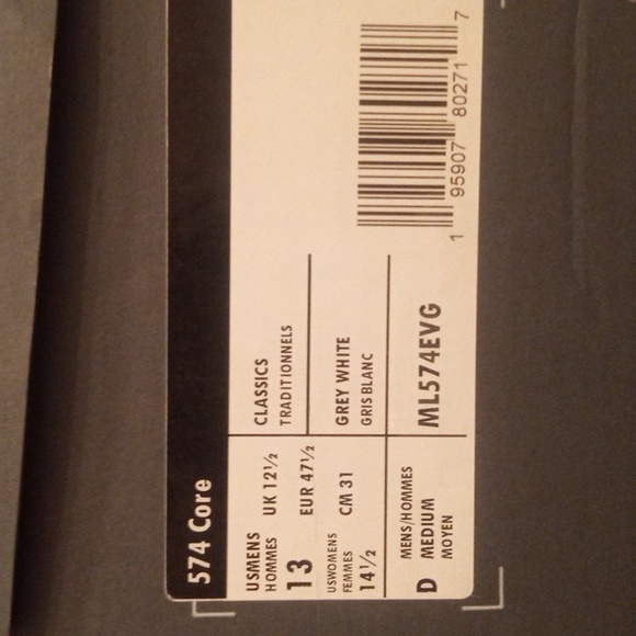 One pair of new balance size 13 - Picture 2 of 5